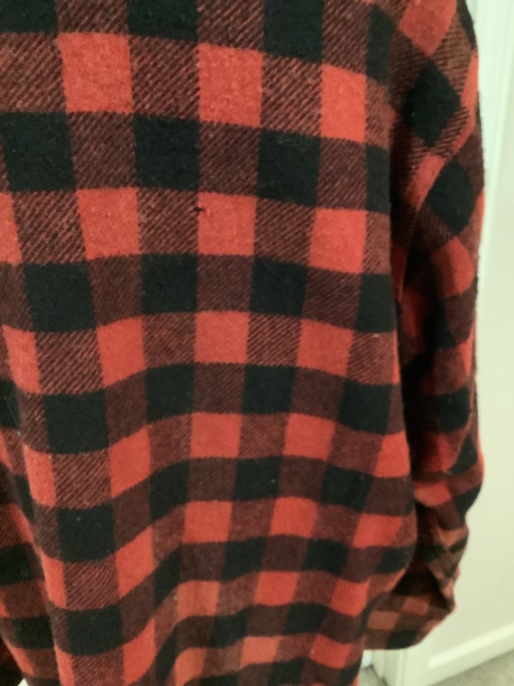 Vintage 50s 60s Woolrich red black Buffalo plaid … - image 7