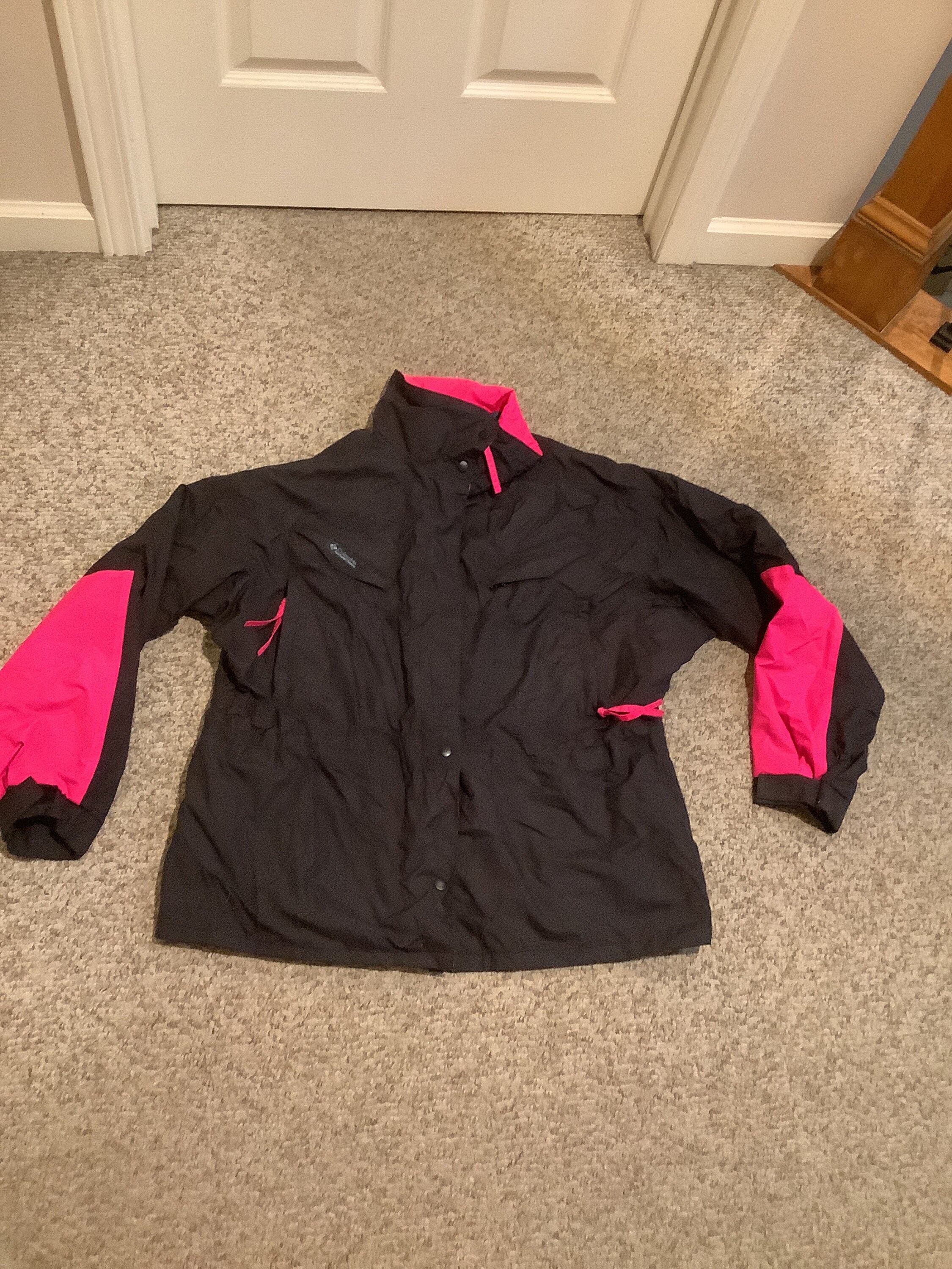 Vintage Columbia Black Neon Pink Green 90s Wy East Gore Tex Retro Winter Jacket Etsy