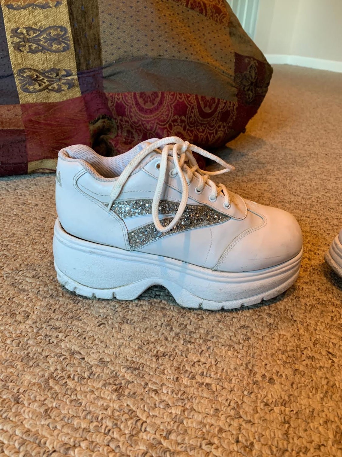 Vintage Soda White super platform lace up sneaker 90's Y2k | Etsy