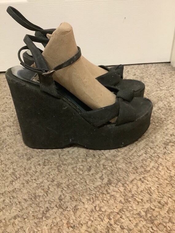 VINTAGE SODA WHITE GLITTER CHUNKY PLATFORM SNEAKERS SIZE 7 RARE! | eBay