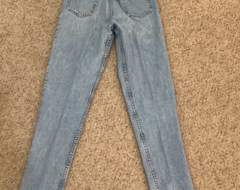 Jeans Guess vintage des années 80 et 90 taille haute Triangle Mom emblématique sz 28-29