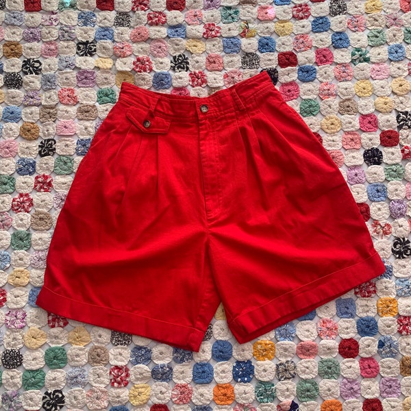 Vintage 80s high-waisted cotton shorts by Rafaella size XS