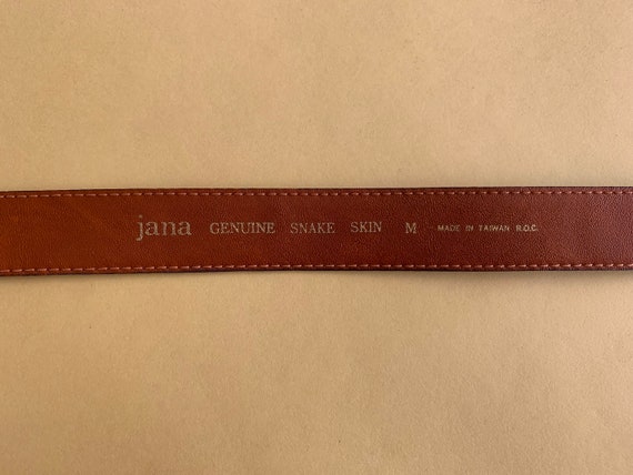 Vintage 80s Jana Snakeskin Belt Size Medium - Etsy display picture 2