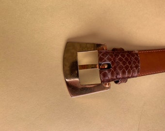 Vintage 80s Jana Snakeskin Belt Size Medium - Etsy display picture 3