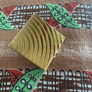Vintage 1950s Volupté Makeup Powder Compact Art Deco meets MidCentury Modern