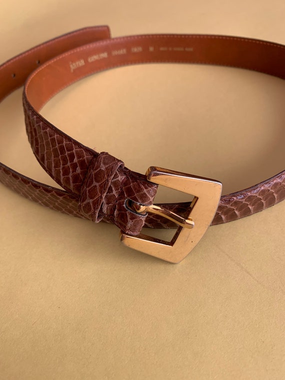 Vintage 80s Jana Snakeskin Belt Size Medium - Etsy display picture 1