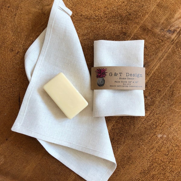 Linen Face Cloth Etsy