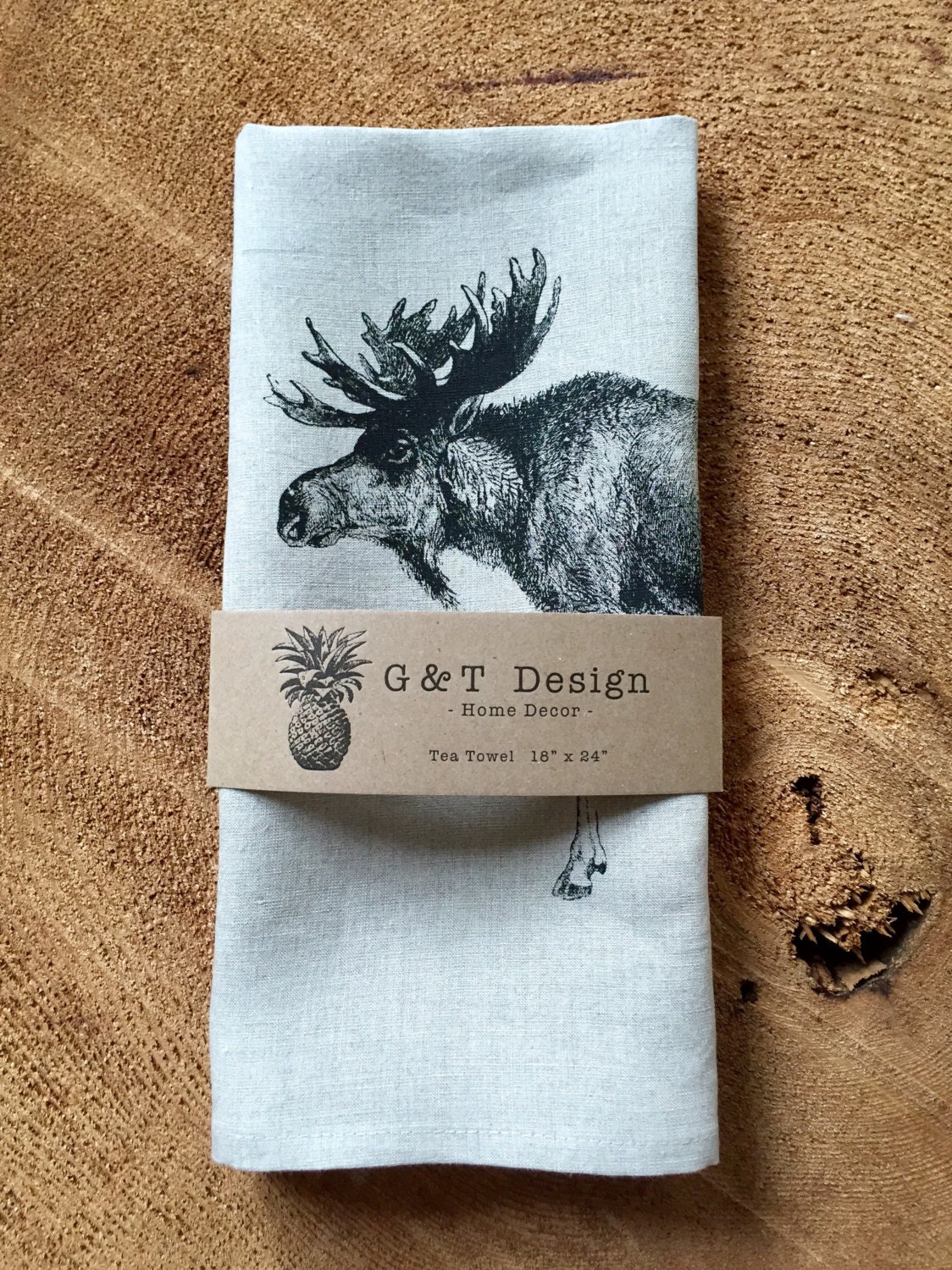 Cumberland Moose Tea Towel Set of 3 19x28