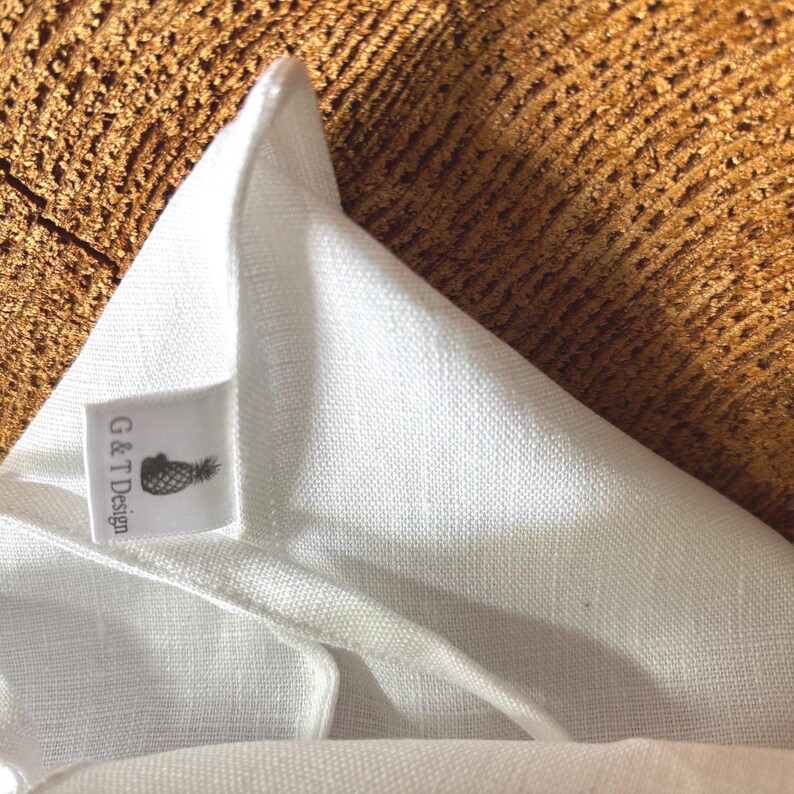 Handmade Linen Produce Bag: Reusable Kitchen Storage, French Seams imagem 7