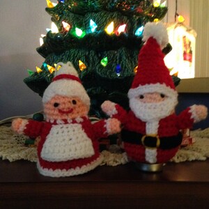 Crochet Mrs Santa Claus Ornament
