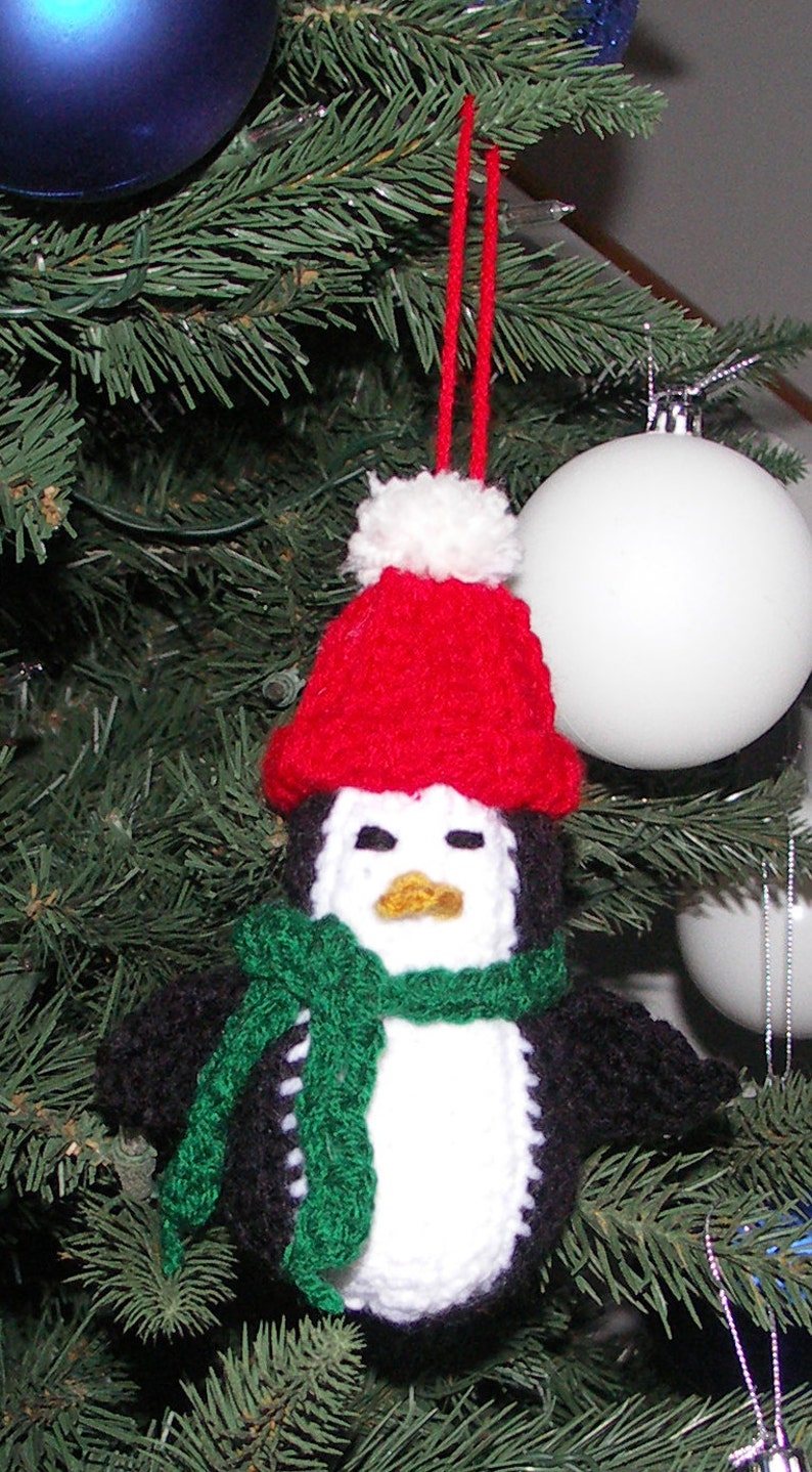 Crochet Penguin Ornament image 1