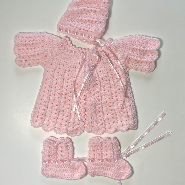 Baby Sweater Set Light Pink  FREE SHIPPING!! (US Only)