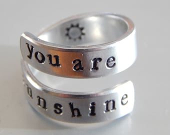 You are My Sunshine Wrap Ring