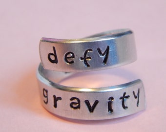 Defy Gravity Wicked Inspired Wrap Ring