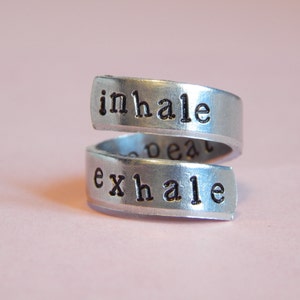 Inhale Exhale Repeat, Wrap Ring image 1