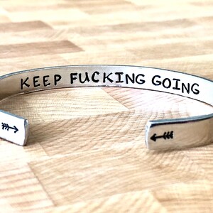 Mature Jewelry, Keep Fucking Going Bracelet, image 6