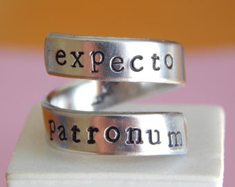 Expecto Patronum Magic Inspired Wrap RIng