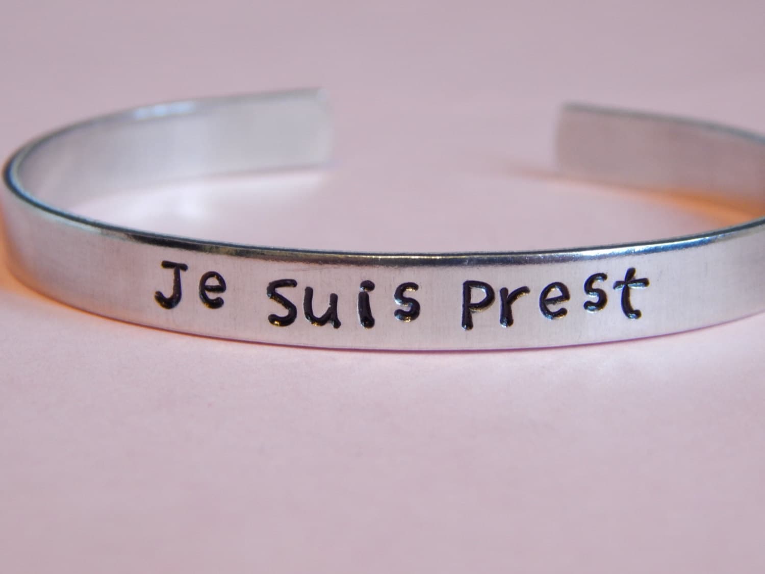 Je Suis Prest Outlander inspired cuff bracelet