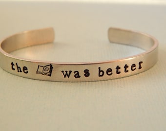 The Book Was Better, Aluminum Bracelet