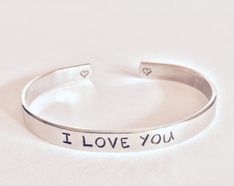 I Love You, Aluminum Bracelet