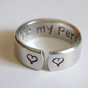 You're My Person, Secret Message Ring, Grey's Anatomy Inspired