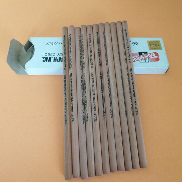 11 Vintage Koh-I-Noor Rapidograph Inc. - Account Book No. 6 Pencils