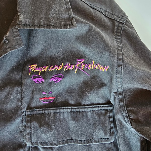 Prince and The Revolution Purple Rain authentic crew jacket M htf size  SEE DESCRIPTION