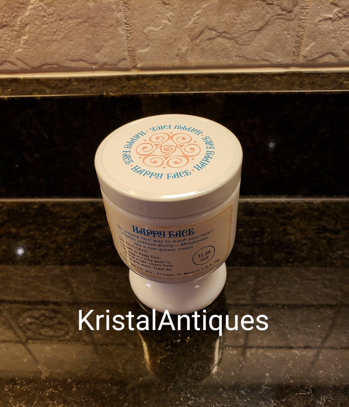 Vintage Happy Face Facial Washing Cream New Old Stock Full Etsy