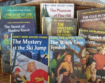 Nancy Drew books, Girl mystery, Choice of children classics, children series, young-adult,  Nance, Carolyn Keene, mystery Hardcover.