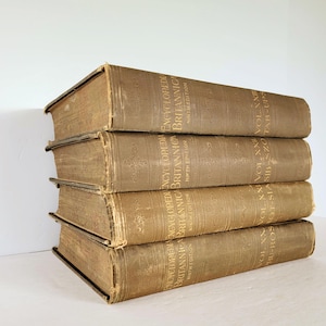 Encyclopedia Britannica.  Ninth edition. Volumes xx, xxi, xxii, xxiii. 1891. Exlarge books. Brown books.