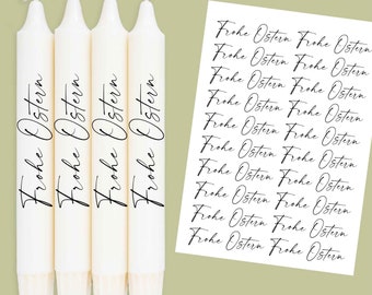 DIN A4 - tattoo foil - Happy Easter - cursive - Easter - for candles / ceramics - 262