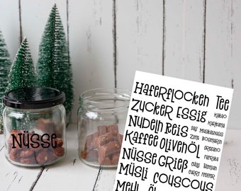 Rub-On Stickers - Storage Jars - Aunt Henni Rub-Ons - can be used in a variety of ways 011