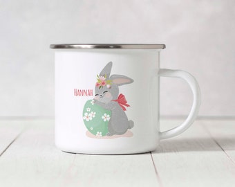 Emaille Becher - Happy Bunny - Ei - Ostern - 312