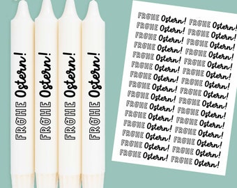 DIN A4 - Tattoo foil - Happy Easter - Saying - Easter - for candles / ceramics - 283