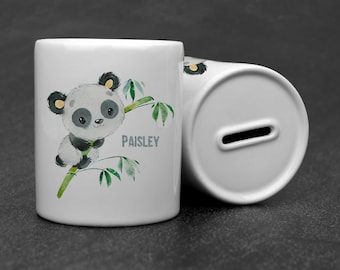 Ceramic Money Box - Panda Paisley - SparSubl176