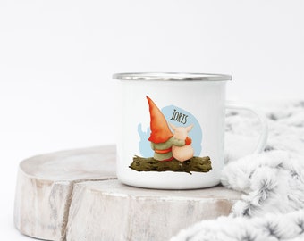 Enamel Mug - Tomte and Pebbles - 017