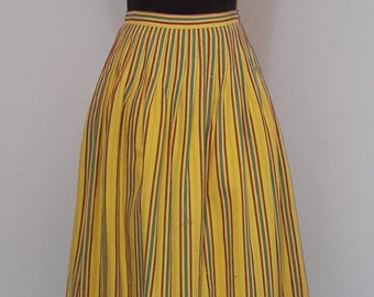 Expertly Crafted Serape Style Vintage Skirt 1950s skirt 1960 skirt vintage skirt womens skirt RAB style festival skirt hippie BOHO