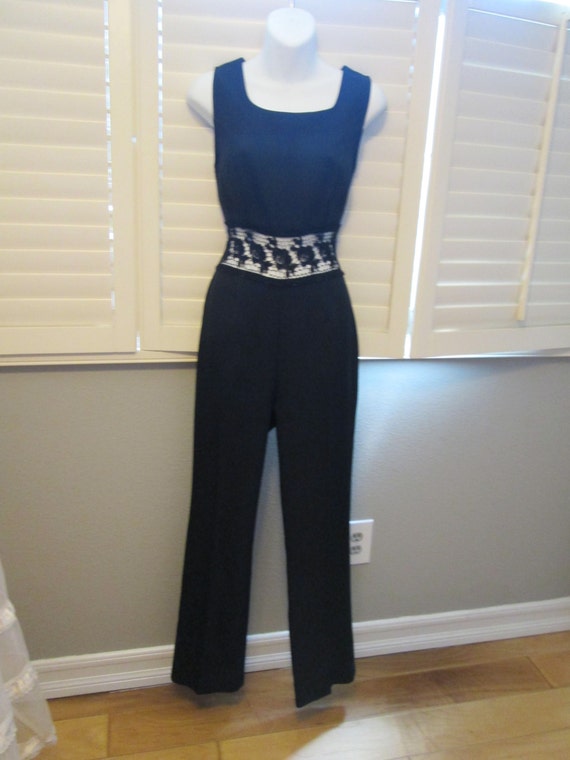 Go Go Dancer Meow Vintage 1970s Jumpsuit with cut… - image 2