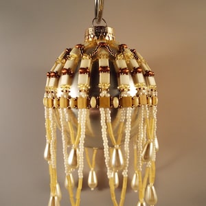 Diadeem kralen kerst ornament cover patroon