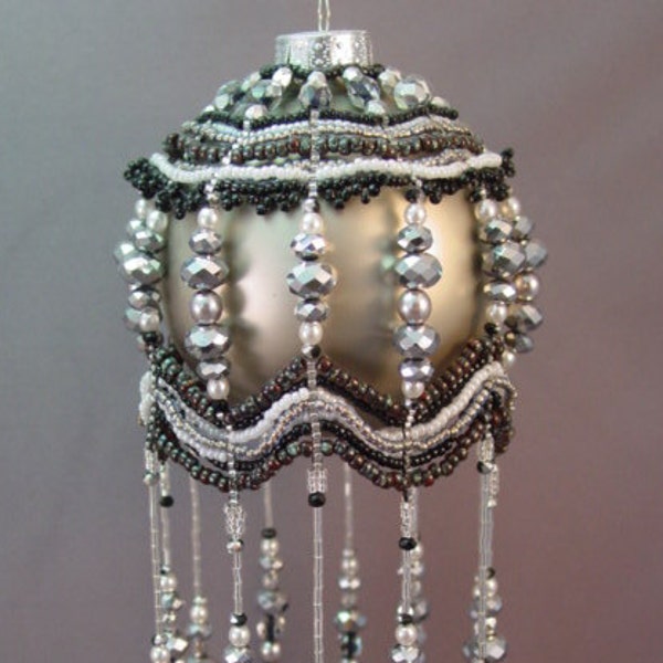 Beaded Ornament Cover Pattern - Carousel