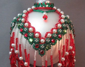 Beaded Christmas Ornament Cover Pattern Tutorial - Enchanted