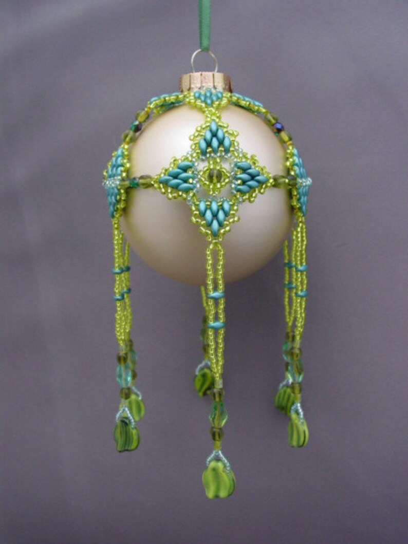 Motif'ation Beaded Christmas Ornament Cover Pattern Etsy