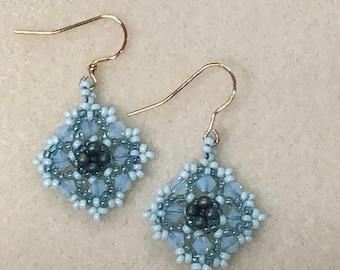 Beaded Earring Tutorial Pattern - Darado Earrings