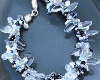 Zelfstudie kralenarmbandpatroon 7-strengs Kumihimo - Funky Fun