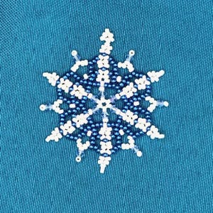 Beaded Snowflake Pattern Anleitung - Katie Design