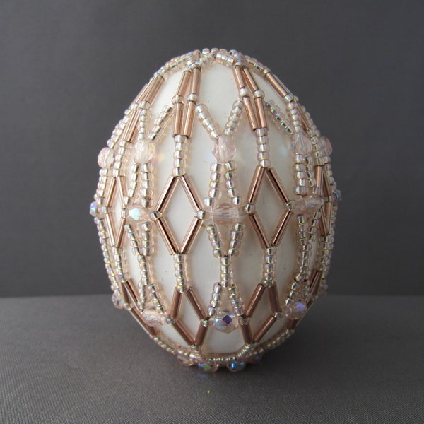 Beaded Egg PDF Pattern Tutorial - Her Eggselency