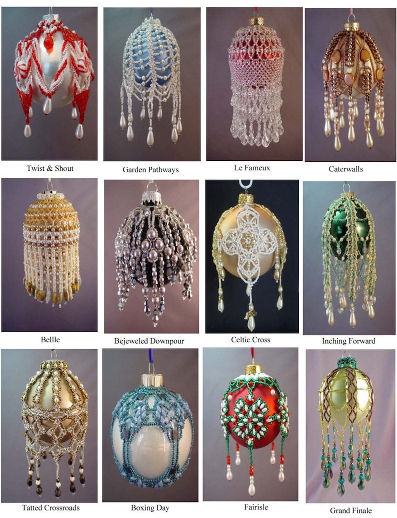 Printed Version of One Beaded Ornament Pattern by the Ornamental Lady