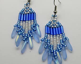 Beaded Earring Pattern Tutorial - Brick Stitch