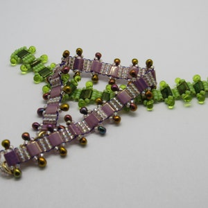 Beaded Bracelet Pattern Tutorial - Tila Drop