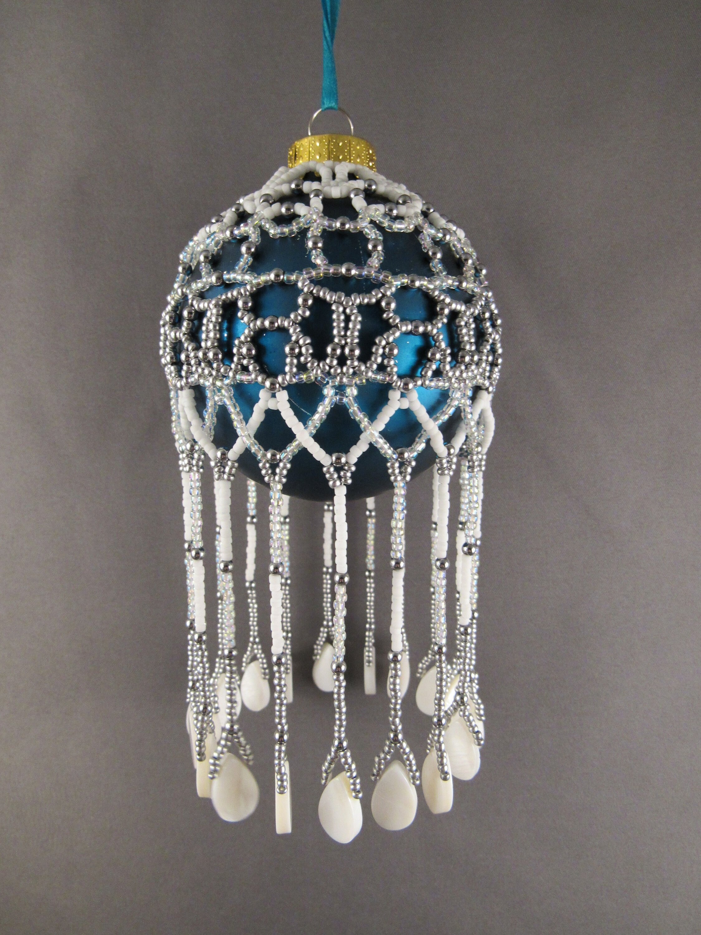Intricacies Beaded Christmas Ornament Cover Pattern Etsy